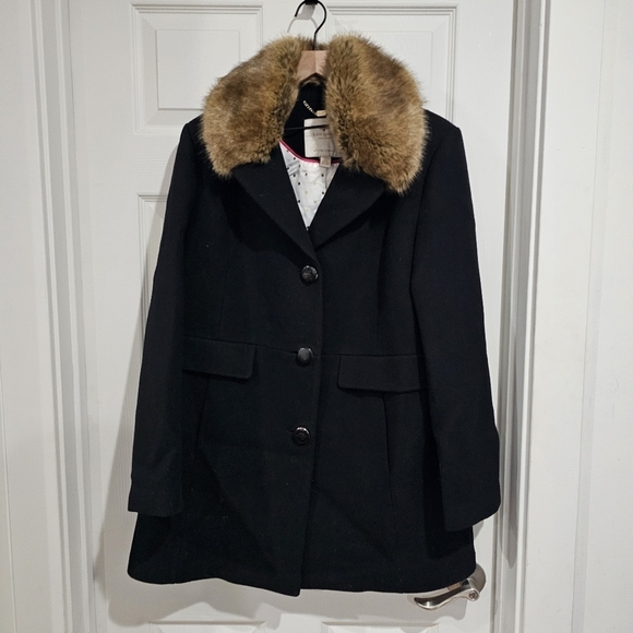 Kate Spade Faux Fur Coat - Picture 2 of 6